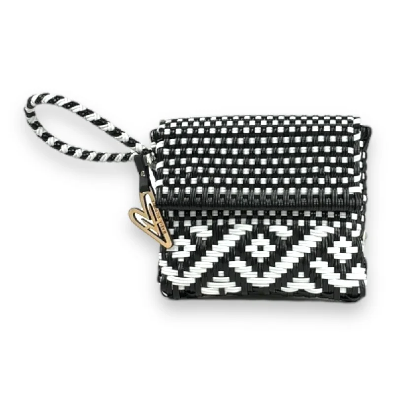 Women's Studded Leather Evening Bag in Black for Rock - n - Roll NightsMaria Victoria | Nova BW CA | Upcycled, Handwoven, Wristlet Women's Studded Leather Evening Bag in Black for Rock - n - Roll NightsMaria Victoria | Nova BW CA | Upcycled, Handwoven, Wristlet