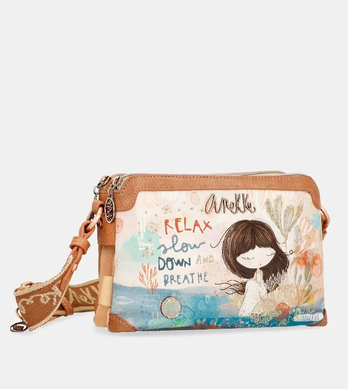 Women's Crossbody Bag with Chain Strap in Gold for a Glamorous TouchMediterranean medium triple compartment shoulder bag Women's Crossbody Bag with Chain Strap in Gold for a Glamorous TouchMediterranean medium triple compartment shoulder bag