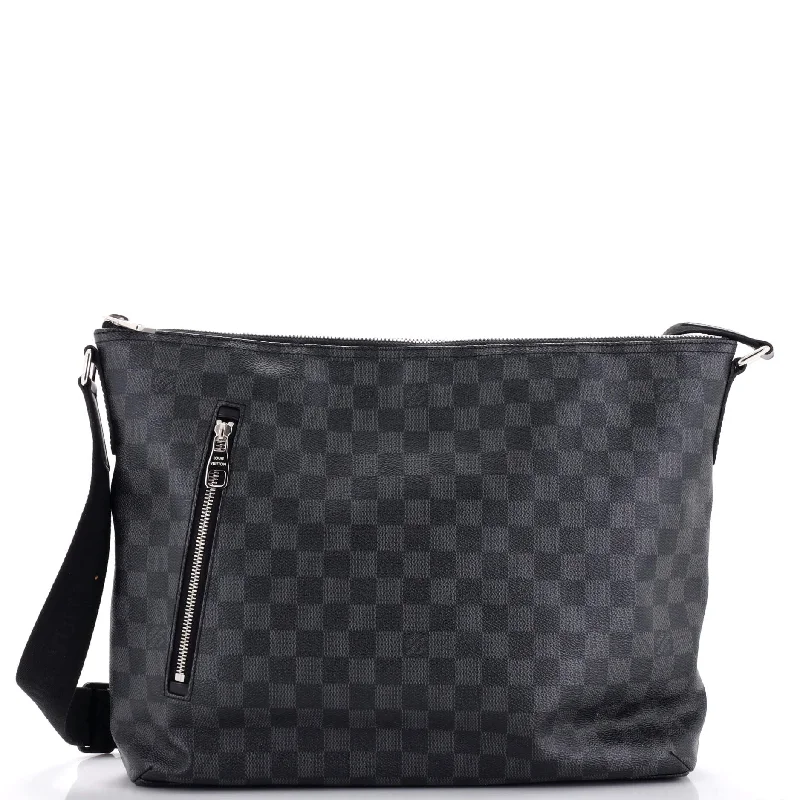 Straw Crossbody Bag in Natural Color for Beach Vacations and Summer DaysMick Messenger Bag Damier Graphite MM Straw Crossbody Bag in Natural Color for Beach Vacations and Summer DaysMick Messenger Bag Damier Graphite MM
