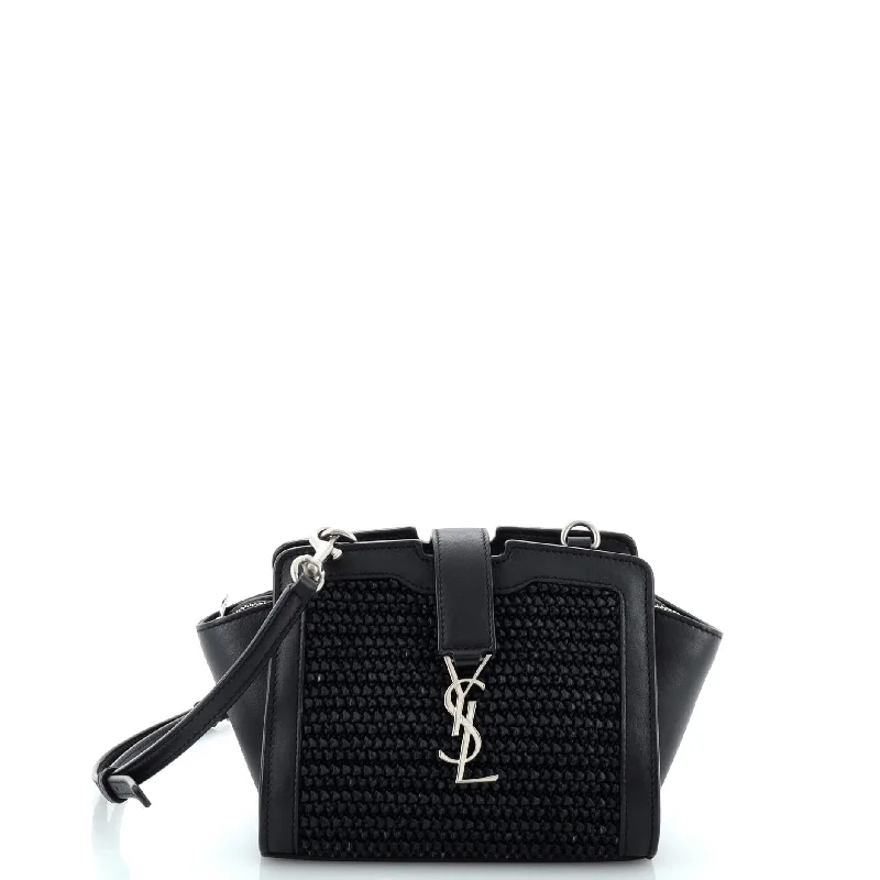 Women's Crossbody Bag with Chain Strap in Gold for a Glamorous TouchMonogram Cabas Downtown Raffia and Leather Toy