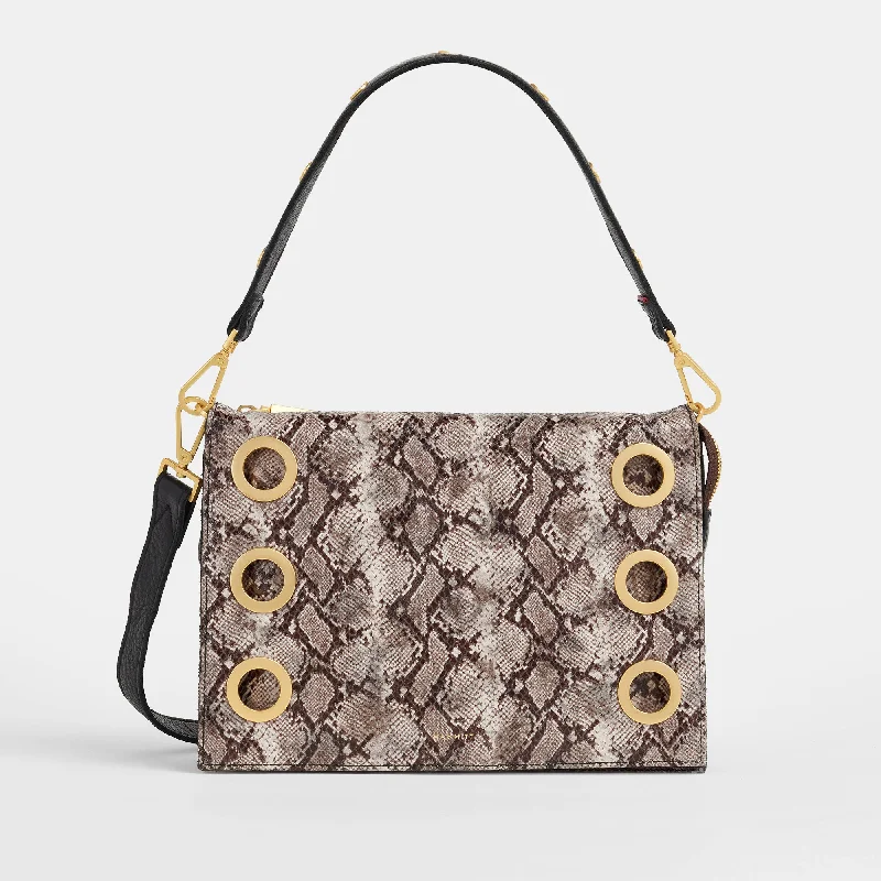 Bejeweled Clutch in Purple for Opera PerformancesMontana Clutch | Contrast Snake/Brushed Gold | Lrg Bejeweled Clutch in Purple for Opera PerformancesMontana Clutch | Contrast Snake/Brushed Gold | Lrg