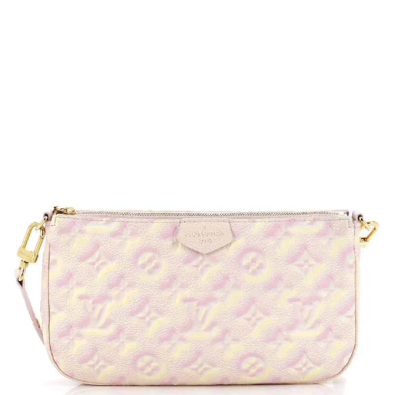 Women's Crossbody Bag with Magnetic Closure in White for Quick AccessMulti Pochette Accessoires Stardust Monogram Empreinte Leather
