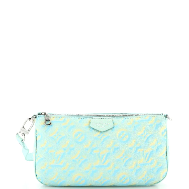 Women's Crossbody Bag with Magnetic Closure in White for Quick AccessMulti Pochette Accessoires Stardust Monogram Empreinte Leather
