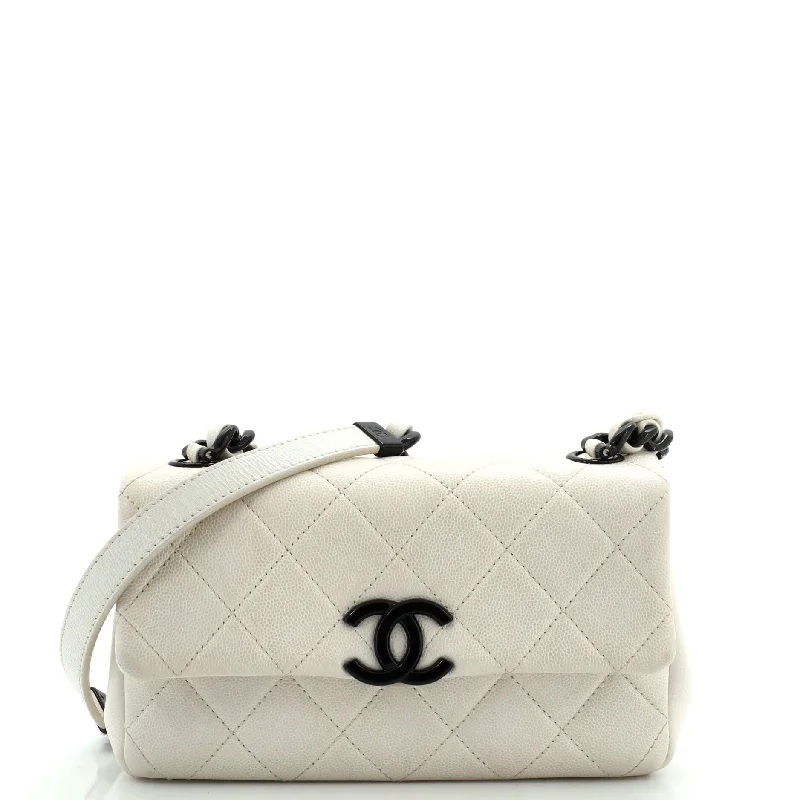 Women's Mini Crossbody Bag in Pink Velvet with Rhinestone Accents for Girls' Nights OutMy Everything Flap Bag Quilted Caviar Small