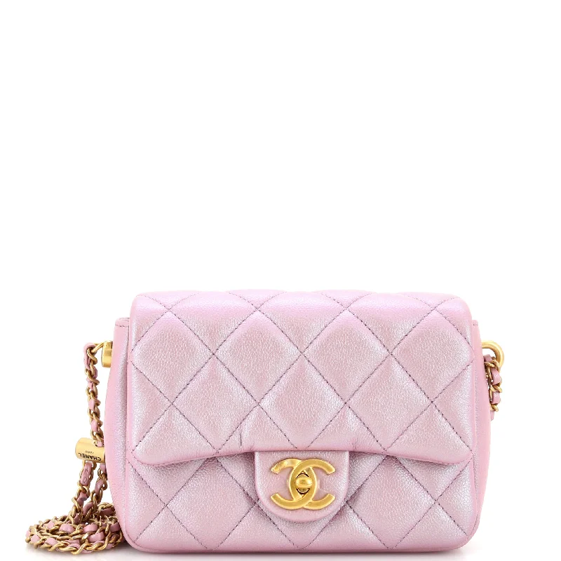 Quilted Leather Crossbody Bag in Cream for a Classic and Elegant AppearanceMy Perfect Adjustable Chain Flap Bag Quilted Iridescent Caviar Mini Quilted Leather Crossbody Bag in Cream for a Classic and Elegant AppearanceMy Perfect Adjustable Chain Flap Bag Quilted Iridescent Caviar Mini
