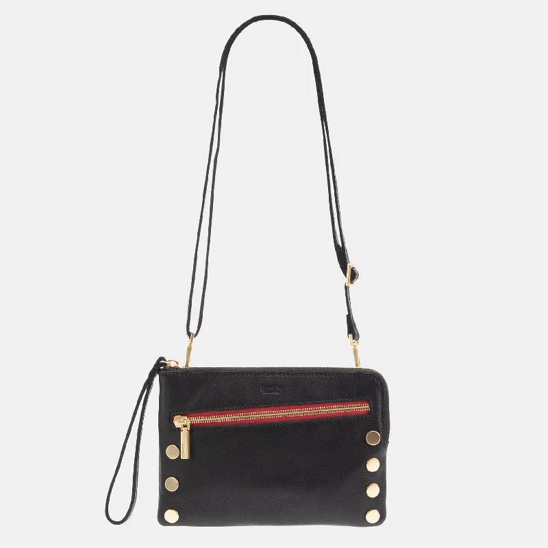 Mirrored Clutch in Silver for Futuristic - Themed GatheringsNash Small | Black/Brushed Gold Red Zip Mirrored Clutch in Silver for Futuristic - Themed GatheringsNash Small | Black/Brushed Gold Red Zip