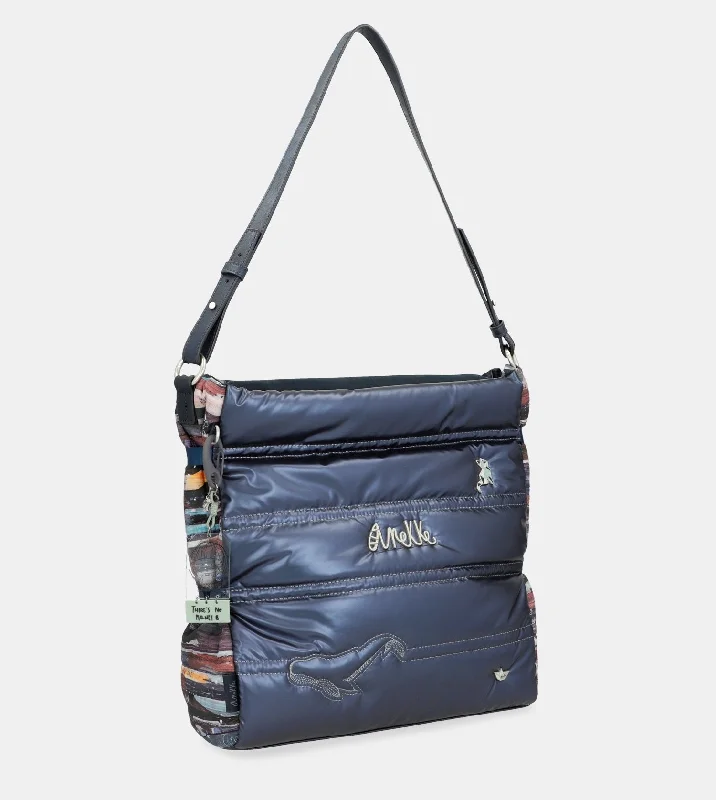 Women's Crossbody Bag with Multiple Compartments in Gray for Organized Daily UseNature Ocean shopper bag Women's Crossbody Bag with Multiple Compartments in Gray for Organized Daily UseNature Ocean shopper bag