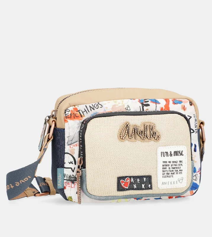 Geometric - Printed PVC Crossbody Bag in Multicolor for Trendy Street StyleNature Power rectangular crossbody bag