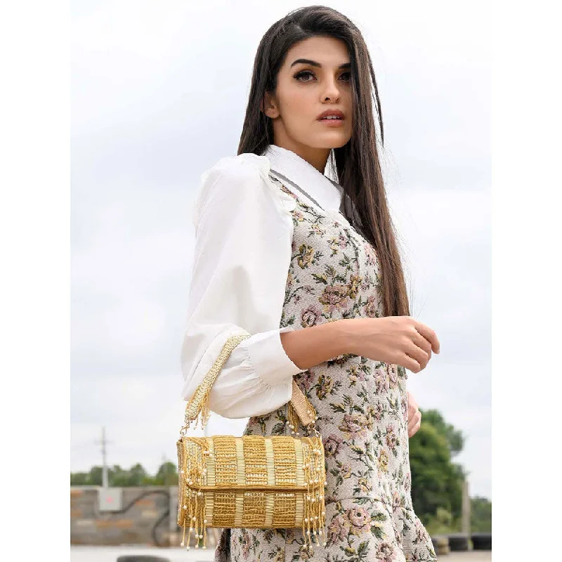 Women's Lizard - Print Clutch in Brown for a Chic LookOdette Awe-Inspiring Gold Clutch Bag Women's Lizard - Print Clutch in Brown for a Chic LookOdette Awe-Inspiring Gold Clutch Bag