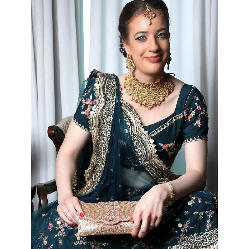 Pearl - Embellished Clutch in Cream for Bridal ShowersOdette Awe-Worthy Heavily Embellished Rose Gold Clutch Pearl - Embellished Clutch in Cream for Bridal ShowersOdette Awe-Worthy Heavily Embellished Rose Gold Clutch