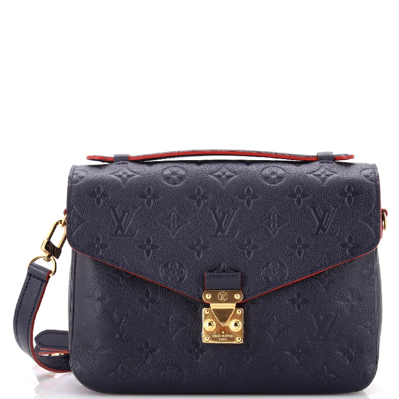 Embroidered Silk Crossbody Bag in Purple for Formal Events and WeddingsPochette Metis Monogram Empreinte Leather Embroidered Silk Crossbody Bag in Purple for Formal Events and WeddingsPochette Metis Monogram Empreinte Leather