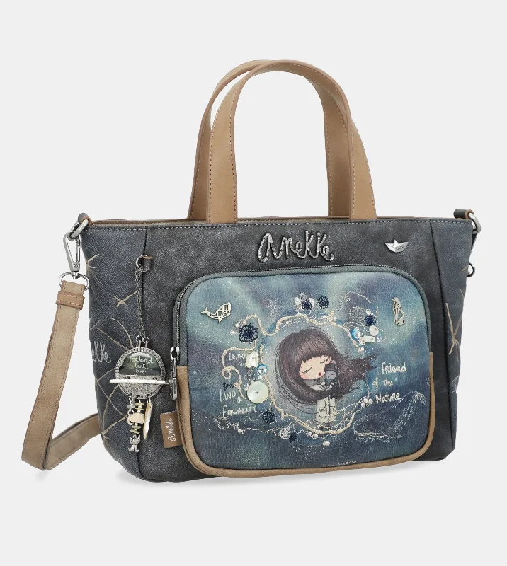 Waterproof Nylon Crossbody Bag in Navy Blue for Outdoor Hiking TripsPretty Iceland handbag with a pocket Waterproof Nylon Crossbody Bag in Navy Blue for Outdoor Hiking TripsPretty Iceland handbag with a pocket