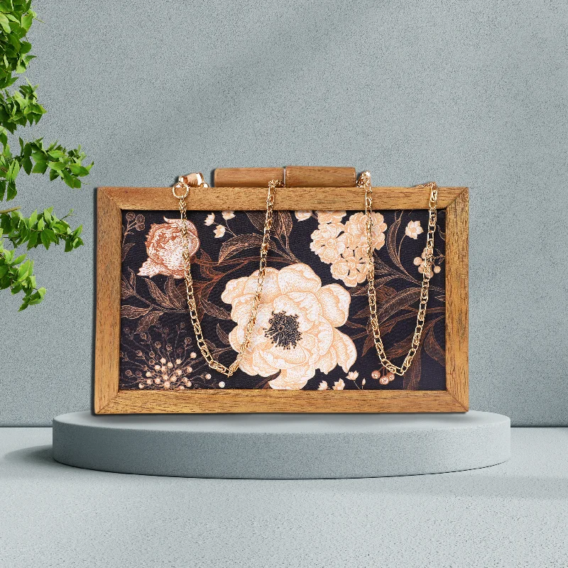 Velvet Clutch Bag in Burgundy with Crystal Embellishments for Formal DinnersPrinted Wooden Caramel Clutch Velvet Clutch Bag in Burgundy with Crystal Embellishments for Formal DinnersPrinted Wooden Caramel Clutch