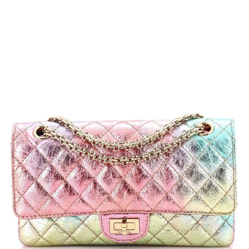 Women's Crossbody Bag with RFID - Blocking Pocket in Black for Safe TravelRainbow Reissue 2.55 Flap Bag Quilted Multicolor Metallic Goatskin 225 Women's Crossbody Bag with RFID - Blocking Pocket in Black for Safe TravelRainbow Reissue 2.55 Flap Bag Quilted Multicolor Metallic Goatskin 225
