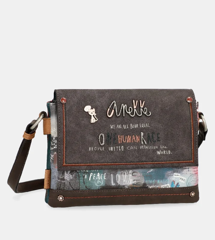 Geometric - Printed PVC Crossbody Bag in Multicolor for Trendy Street StyleRespect flap shoulder bag