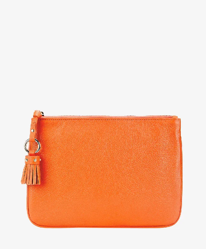 Floral - Printed Satin Clutch in Pink for Spring GalasRory Clutch