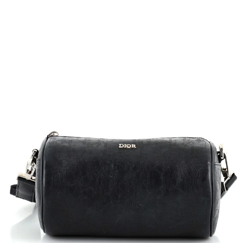 Hand - painted Canvas Crossbody Bag in Yellow for a Unique and Artistic LookRoller Messenger Bag Oblique Galaxy Leather