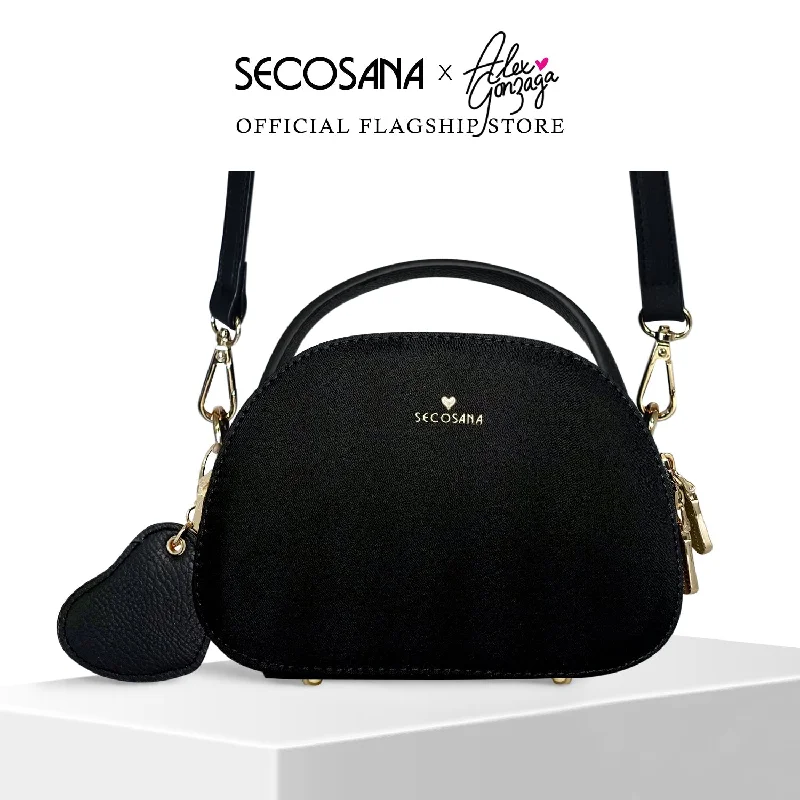 Embroidered Silk Crossbody Bag in Purple for Formal Events and WeddingsSECOSANA Arabelle Sling Bag [PERSONALIZED]
