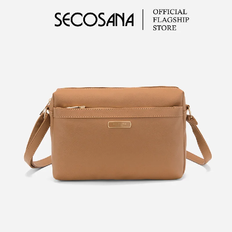 Large Faux Leather Crossbody Bag in Brown with Tassel Details for Casual TravelSECOSANA Linry Plain Crossbody Bag Large Faux Leather Crossbody Bag in Brown with Tassel Details for Casual TravelSECOSANA Linry Plain Crossbody Bag