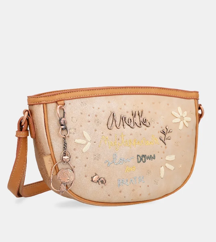 Geometric - Printed PVC Crossbody Bag in Multicolor for Trendy Street StyleSlow Life Oval shoulder bag Geometric - Printed PVC Crossbody Bag in Multicolor for Trendy Street StyleSlow Life Oval shoulder bag