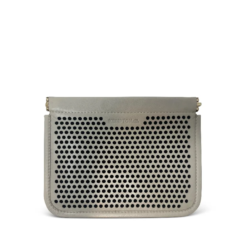 Pearl - Embellished Clutch in Cream for Bridal ShowersSmall Snap Pouch Super Perf