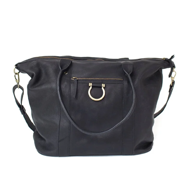 Black Raw Leather
