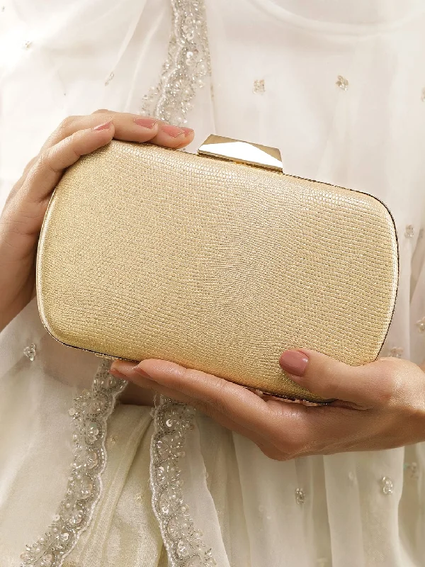 Women's Metallic Leather Clutch in Rose Gold for Valentine's DateTextured Elegance Handcrafted Champagne Textured Clutch Bag Women's Metallic Leather Clutch in Rose Gold for Valentine's DateTextured Elegance Handcrafted Champagne Textured Clutch Bag