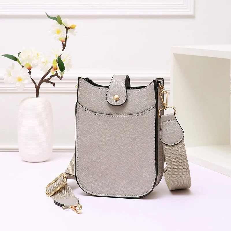 Metallic Crossbody Bag in Silver for New Year's Eve and Special CelebrationsTG10205 Mini Crossbody With Guitar Strap