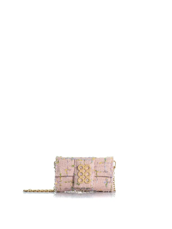 Floral - Printed Satin Clutch in Pink for Spring GalasThe Amalfi Clutch