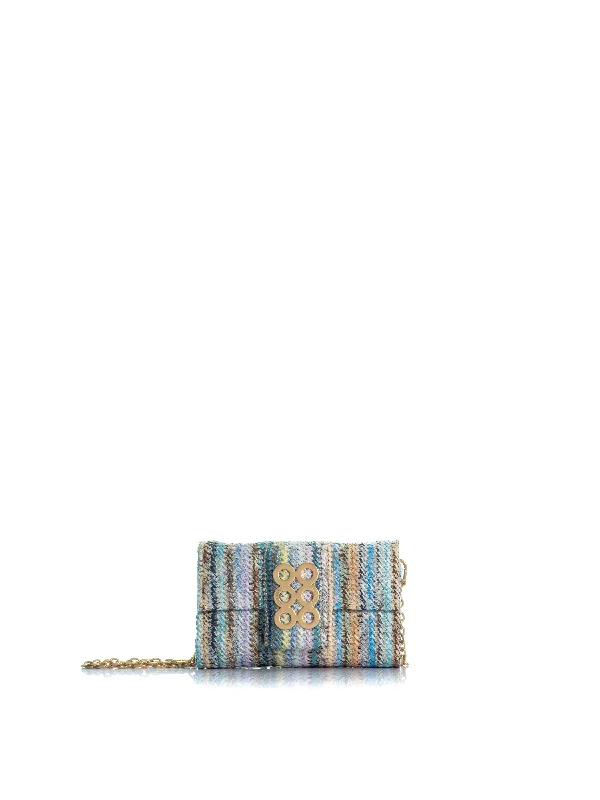 Quilted Leather Evening Bag in Gray for Sophisticated EventsThe Amalfi Clutch