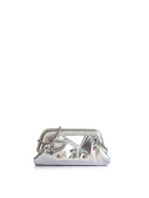 Women's Small Beaded Clutch in Silver for New Year's Eve PartyThe Mediterraneo 1.0 Women's Small Beaded Clutch in Silver for New Year's Eve PartyThe Mediterraneo 1.0