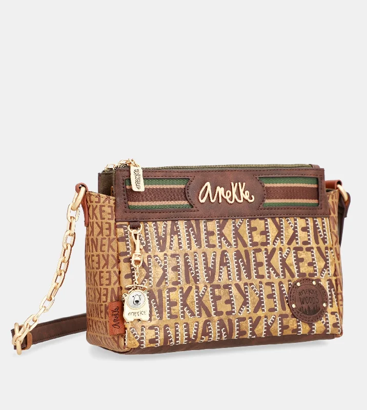 Hand - painted Canvas Crossbody Bag in Yellow for a Unique and Artistic LookUrban triple compartment messenger bag
