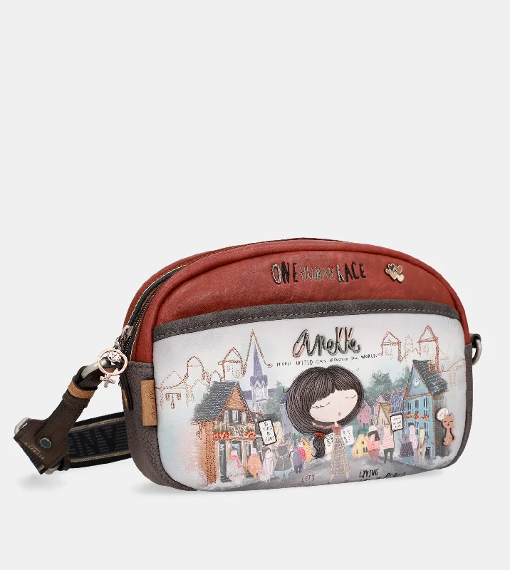 Women's Crossbody Bag with Chain Strap in Gold for a Glamorous TouchWide shoulder bag Voice