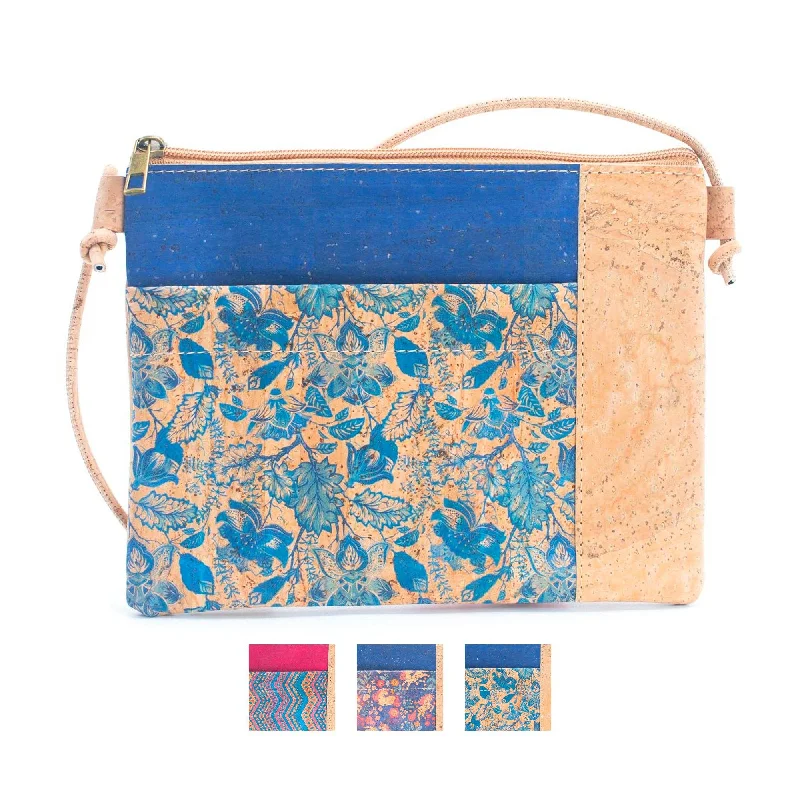 Geometric - Printed PVC Crossbody Bag in Multicolor for Trendy Street StyleWomen's Natural Cork Crossbody Bag BAGP-224 Geometric - Printed PVC Crossbody Bag in Multicolor for Trendy Street StyleWomen's Natural Cork Crossbody Bag BAGP-224