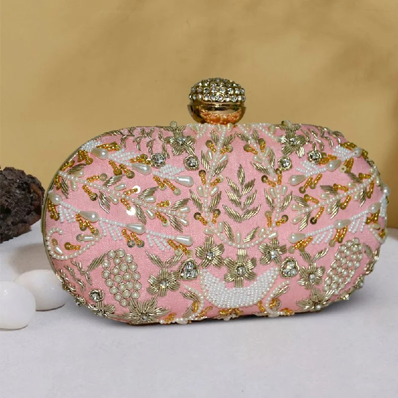 Suede Clutch with Tassel Details in Olive for Fall SoireesCapsule Zari Clutch | Pink Suede Clutch with Tassel Details in Olive for Fall SoireesCapsule Zari Clutch | Pink