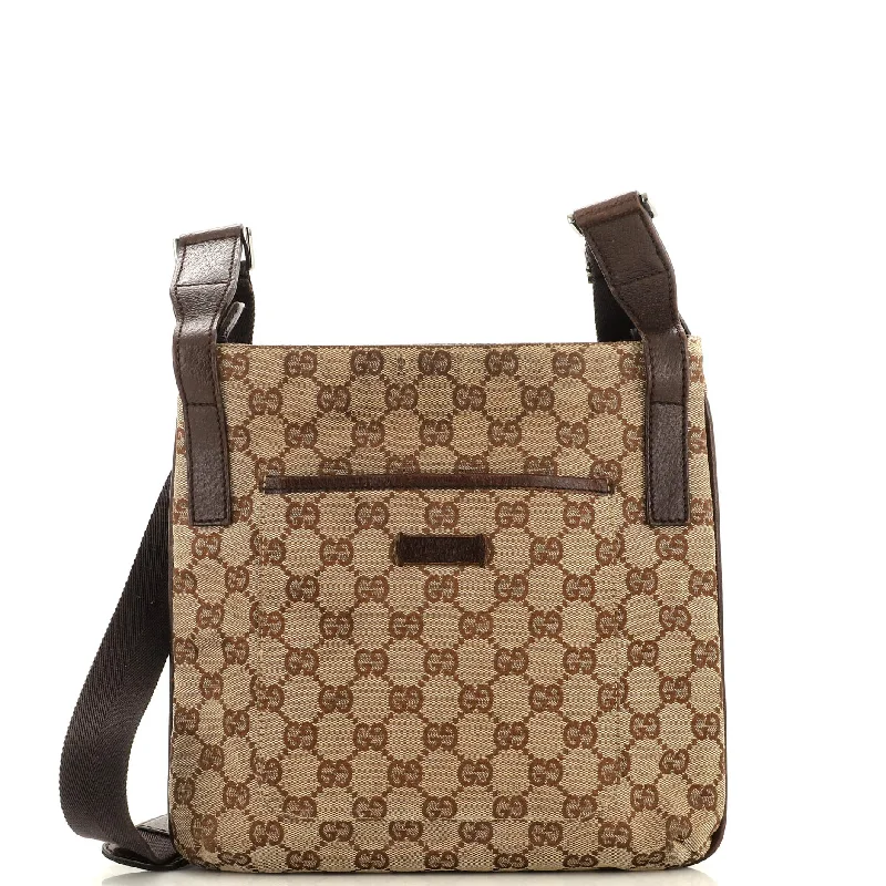 Quilted Leather Crossbody Bag in Cream for a Classic and Elegant AppearanceZip Top Messenger Bag GG Coated Canvas Small Quilted Leather Crossbody Bag in Cream for a Classic and Elegant AppearanceZip Top Messenger Bag GG Coated Canvas Small